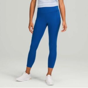 FLAWED Lululemon Fast and Free High-Rise Tight 25" *Nulux Symphony Blue?? Size 4